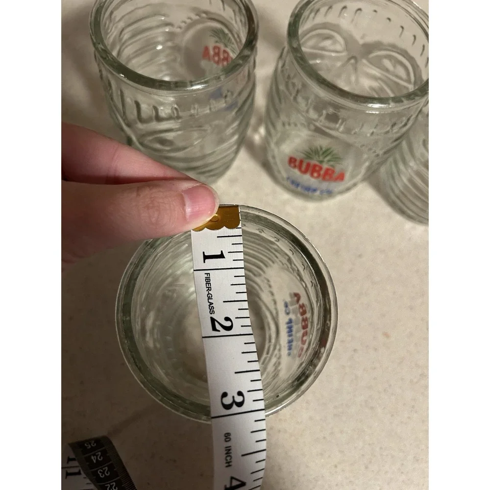 Bubba Gump‎ Shrimp Co Hawaiian Luau Tiki Drinking Glass 16oz Souvenir Cup Lot 4